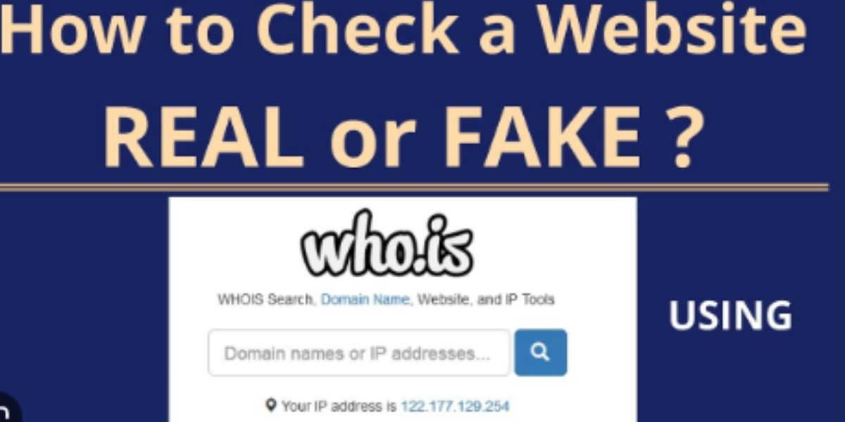 how to check website is fake or real